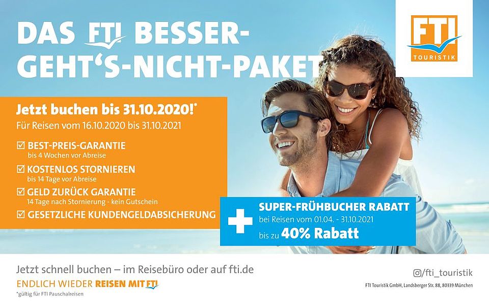 Fti Group Launches Campaign Besser Geht S Nicht Can T Get Any Better Fti Group Com